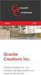 Mobile Screenshot of granitecreationsinc.com